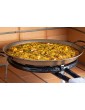 Castevia Paella Pan Enamelled + Paella Gas Burner and Stand Set Complete Paella Kit for up to 13 Servings Nonstick - B01NAYR92DM