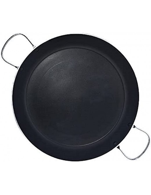 Jata Hogar Paella Pan of 6 Portions with Diffuser Aluminium black 34 cm - B076HPMN2NI