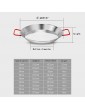 Paella Pan Restaurant Grade Paella Pan,Induction Compatible Compound Flat Bottom Stainless Steel Paella - B08C2JPKVWG