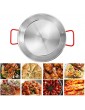 Paella Pans Stainless Steel Spanish Paella Pan with Wide Ear Handle for Serving 3 to 5 People Home Kitchen RestaurantSize:24cm - B098DZ4VP5H