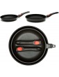 Ausker Non Stick Frying Pan Set Works on All Hobs Including Induction and Electric Die Cast Aluminium Oven Proof Small and Large Pan Set 24cm and 28cm - B07587YTJNQ