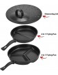 GKOMMERK 3in1 Divided Frying Pan Set Non Stick Delicious Breakfast - B09Y4C9QKSG
