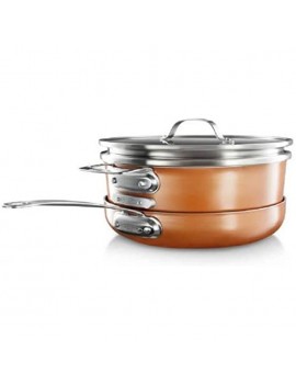 Gotham Steel Stackmaster Aluminum Fry Pan Set Copper Case of: 1 - B08HCPGL26F