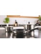 Tefal Emotion E823S524 5-Piece Stainless Steel Induction Cookware Set with 2 Frying Pans 20 24 cm + 3 Saucepans 16 18 20 cm + 3 Glass Lids - B01CNCJ9KOB