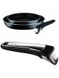 Tefal Ingenio Essential 3 Pieces Non-stick Saucepan Set and Removable Handle with Stainless Steel Insert Bundle - B01MTA0I5OG