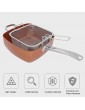 Weikeya 4 PIECES SET Deep-Plat Square Pots Multi-Function Pot multi-function Frying Pan For home kitchen - B09TZ85Y5QH