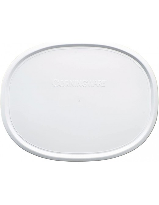 Corningware French White 1.5 Quart Oval Casserole Bundle: 1.5 Oval with Plastic Lid - B019S21Z5YO