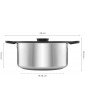 Fiskars Casserole with Lid capacity: 5.0 litres Suitable for all hobs stainless steel plastic Ø 26 cm Functional Form 1026578 - B07JYHM813M