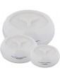 JAYPEE 3Pc Hot Pot Food Warmer Thermal Insulated Casserole Serving Dish Set White Set of 3:- 1200 ml 1500ml and 2500ml - B092JMRQR6J