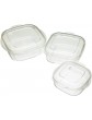 KitchenCraft KCMCASS Microwave Cookware Set 3 BPA Free Microwaveable Containers with Lids Plastic - B001BTZX1KC