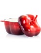 Megachef Enamel Cast Iron Casserole Dish with Lid 3 Quart Red - B0844GZFPHR