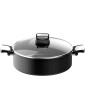 Tefal G2597283 Unlimited ON Non-Stick Shallow Casserole Pot 28cm PFOA free Suitable for all hobs including Induction Thermo Signal Black - B08L6M9ZQJB