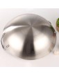 Cabilock Stainless Steel Wok Pan Stir Fry Pans Chinese Wok with Round Bottom Wok Traditional Chinese Japanese Woks for Gas Electric Induction Cooktops Silver - B09VK1SQV2Z
