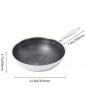 Exuberanter Wok Pan Stainless Steel Non Stick Wok For Induction Hob Gas Cooker 32CM - B08BRSZDW2A
