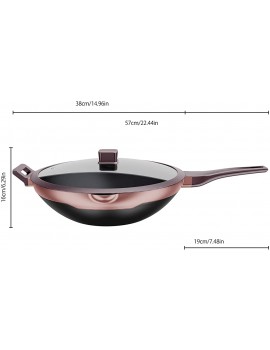 Hayden Classic Wok Stir Fry Pan with Silicon Toughened Glass Lid Aluminium Die Cast Titanium Non-Stick PFOA Free Coating Heat Resistant Soft Touch Handle Induction All Hobs Suitable 32CM,Pink - B08HH95FPYD