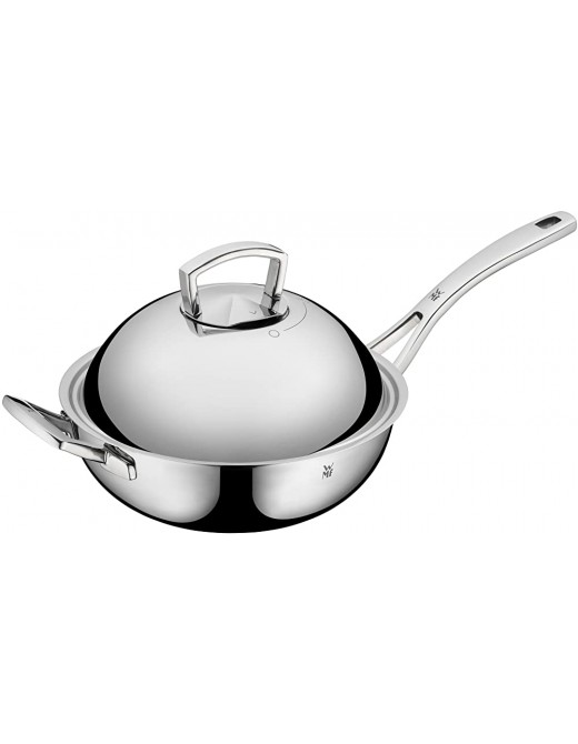 WMF Wok Multiply 28cm with Metal lid Stainless Steel Silver 57.5 x 33.2 x 20.3 cm - B00YDYHICMY