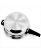Cooker 2 Litre Outer Lid Induction Bottom Cooker Stainless Steel - B09RB4JQ61A