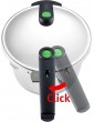 Fissler Vitaquick Green Pressure Cooker 4.5 L Diameter 22 cm Stainless Steel Steamer Pot 2 Cooking Levels with Insert Induction 600-350-04-070 0 - B09CDBWKJJE