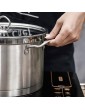 KKYKP Stackable Stainless Steel Pressure Cooker Steamer Insert Pans with Sling Handle Size : 28CM - B09VYP669PR