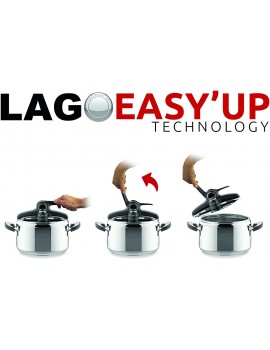 Lagostina Domina Vitamin Lagoeasy'Up Pressure Cooker 5 L 18 10 Stainless Steel - B0845DW166C