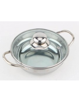 Shabu Shabu Stainless Steel Alcohol Stove Single Buffet Mini Hot Pot Camping Outdoor,White-18Cm Gourmet Cooking - B0989QBBMZB