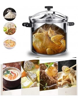 Stainless Steel Pot Commercial Aluminum Alloy Pot Large Capacity Thickened Pot Home Hotel Canteen School can be Used in The Kitchen Hotel Restaurant 9L 11L 15L 20L 25L 33L 40L 45L 50L - B09KRWFWHBV