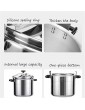 Stainless Steel Pot Commercial Aluminum Alloy Pot Large Capacity Thickened Pot Home Hotel Canteen School can be Used in The Kitchen Hotel Restaurant 9L 11L 15L 20L 25L 33L 40L 45L 50L - B09KRWFWHBV