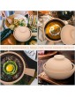 Angoily Korean Ceramic Casserole Clay Pot with Lid and Handle for Cooking Hot Pot Dolsot Bibimbap Soup Bean Pot Kitchenware Stewing Cooking Stockpot - B09Q5JS23HL