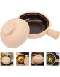 Angoily Korean Ceramic Casserole Clay Pot with Lid and Handle for Cooking Hot Pot Dolsot Bibimbap Soup Bean Pot Kitchenware Stewing Cooking Stockpot - B09Q5JS23HL