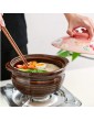 FZYE Japanese Rice Cooker,Ceramic Covered Casserole,Printed Heat Proof Earthenware Clay Pot,Heat-Resistant Soup Pot Slow Stew Pot,Health Saucepan B 3.5l Color : B Size : 2.8L - B09PCYTXKNJ