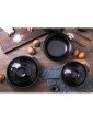 FZYE Small Casserole Clay Pot,Korean Ceramic Stone Bowl with Lid,Clay Rice Cooker,Delicious Stew Pot,Noodle Pot,Not-Stick Stockpot,Hot Pot for Dolsot Bibimbap Black Diameter24cm9inch - B09PCVWZS9O
