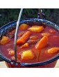 Goulash Soup Serving Kettle 0.75l Authentic Metal Cauldron - B07YRWJMMFB