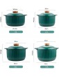 HIAQIMEI Heat Resistant Earthenware Rice Pot Cooker,Stew,Handmade Ceramic Casserole With Lid,Not-stick Stockpot,Japanese Eathern Casserole Hot Pot,Pot Green 1.8l - B09Z8J11C1W