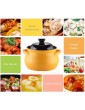 HIAQIMEI Large Capacity Not-stick Stockpot Soup Pot,Health Clay Pot,Earthenware Rice Cooker For Family,Ceramic Stew Pot,Round Ceramic Casserole With Lid G 2.2l - B09YXXZJV6L
