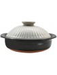 HIAQIMEI Stovetop Ceramic Cookware,Clay Rice Cooker,Round Ceramic Casserole,Japanese Hot Pot,Stockpot,Heat-resistant Earthenware Rice Pot,Stew Pot C 2.7l - B09Z9F4ZJWI