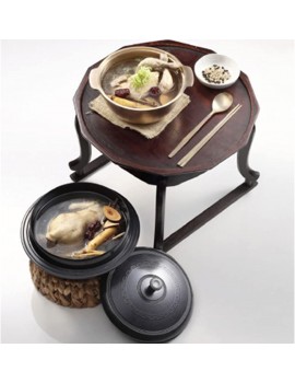 IH Korean Traditional Iron Pot Rice Gamasot Ceramic Cauldron Made in Korea 9.44" - B097NZ4KKXH