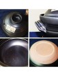 Japanese Earthenware Clay Rice Cooker With Double Lid,Round Donabe Hot Pot Ceramic Casserole Rice Cookware Stockpot Stove Pot,Made In Japan-Black 16.7x11.5cm7x5inch - B092V3QT7BW