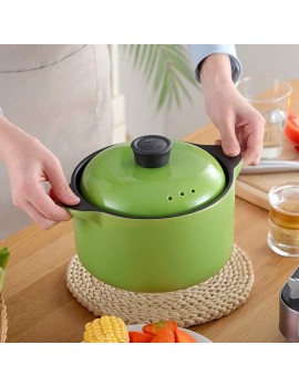 NC Clay Pot for Cooking Ceramic Casserole Dish with Lid,Handmade Stockpot Clay Pot Earthen Pot Healthy Cookware Onion Soup Crocks Soup Pot 2.5L - B09KLKFP21S