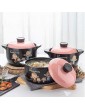 NC Clay Pot for Cooking Round Ceramic Casserole with Lid,Large-Capacity Family Slow Stew Pot,Heat-Resistant Stockpot Soup Pot,Japanese Hot Pot,Stovetop Clay CookwarePink,3L Pink 4L - B09KLLMYX2Z