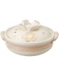 QZH Hot Pot,Round Ceramic Casserole With Lid,Printed Earthenware Clay Pot,Clay Rice Cooker,Heat-resistant Stockpot Stew Pot,Health Saucepan Sakura 3.2l - B09J21T6GKO