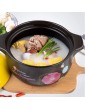 Round Casserole Stovetop Ceramic Stew Soup Hot Pot Rice Cooker with Lid,Stockpot Cookware for Multipurpose Use - B08XBGW8MSD