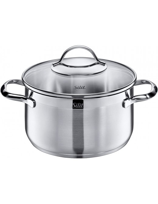 Silit Achat High Casserole with Lid Silver 20 cm - B002QF3964P