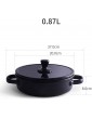 UWY Casserole Dish with Lid Cooking Pot Clay Pot for Cooking,Ceramic Casserole Dish Cooking Soup Pan Stockpot with Ceramic Lid - B08XBHWD8YL
