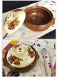 Vintage Ceramic Casserole,Rustic Farmhouse Casserole Dish,Delicious Home Stew Pot,Round Covered Stockpot Soup Pot,Not-stick Health Saucepan Floral Printed Harvest Festival 1.5l - B09T9PK5JMA