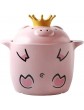 ZYYH Clay Pot Stew Pot Soup Hot Pot Household Gas Ear Handle Stockpot,cute Pig Ceramic Casserole With Lid A 4.23quart - B08ZS9S1R5P