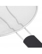 Commercial Stainless Steel Fine Mesh Frying Pan Splatter Screen with Plastic Grip Handle 29.2 cm - B087MTKFC6E