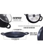 Grill Pan for Oven Non Stick Griddle Pan Large 32cm Induction Gas All Hobs Detachable Handle Oven Proof Lid Black - B08W3C1M2VK