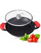 Grill Pan for Oven Non Stick Griddle Pan Large 32cm Induction Gas All Hobs Detachable Handle Oven Proof Lid Black - B08W3C1M2VK