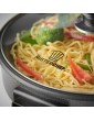 MisterChef® Multi-Function Cooker Electric Frying Pan Cooker with Tempered Glass 30cm Energy Saver 1500W Cool-Touch Handles Free Colored Grey MULTICOOKER30 - B07XZCZRWVM