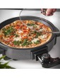 MisterChef® Multi-Function Cooker Electric Frying Pan Cooker with Tempered Glass 30cm Energy Saver 1500W Cool-Touch Handles Free Colored Grey MULTICOOKER30 - B07XZCZRWVM